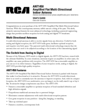 Rca ANT1450 User Manual