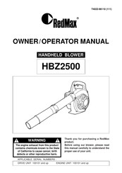 RedMax HBZ2500 Owner's/Operator's Manual