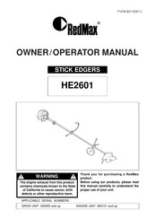 RedMax HE2601 Owner's/Operator's Manual
