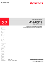 Renesas M3A-HS85 User Manual
