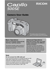 Ricoh Caplio 500SE User Manual