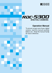 Ricoh RDC-5300 Operation Manual