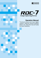 Ricoh RDC-7 Operation Manual