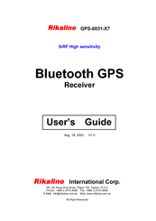 Rikaline GPS-6031-X7 User Manual