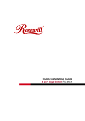 Rosewill RC-410X Quick Installation Manual