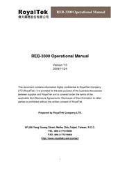 RoyalTek REB-3300 Operational Manual
