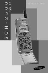 Samsung SCH-2500 series Owner's Manual