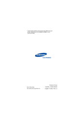 Samsung E630 - SGH Cell Phone Owner's Manual