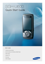 Samsung SGH-U600B Quick Start Manual