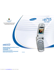 Samsung SGH-E715 User Manual
