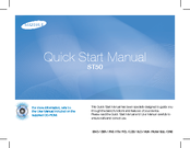 Samsung ST50 Quick Start Manual