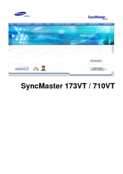 Samsung SyncMaster 173VT Owner's Manual