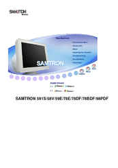 Samsung SAMTRON 78BDF Manual