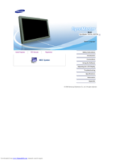 Samsung SyncMaster 820TSn User Manual