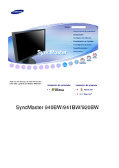 Samsung 940BW - Widescreen Analog / Digital LCD Monitor Manual Del Usuario