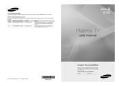 Samsung PN42C430 User Manual
