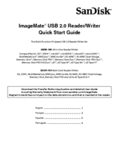 SanDisk SDDR-92-A15 - ImageMate USB 2.0 Reader/Writer Card Reader Quick Start Manual