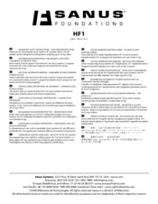 Sanus HF1 Assembly Instructions Manual