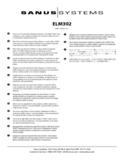 Sanus ELM302 Instruction Manual