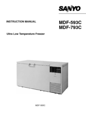 Sanyo MDF-593C Instruction Manual