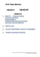 Sanyo VM-6614 Service Manual