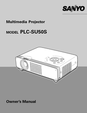 Sanyo PLC-SU50S Owner's Manual