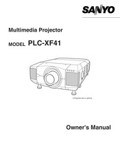 Sanyo PLC-XF41 Owner's Manual