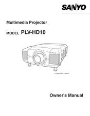 Sanyo PLV-HD10 Owner's Manual