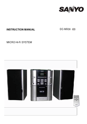 Sanyo DC-MX30 Instruction Manual