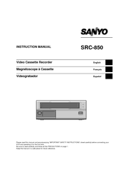 Sanyo SRC-850 Instruction Manual
