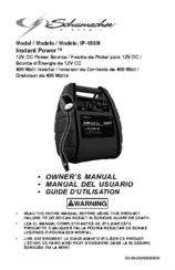 Schumacher 00-99-000990-0809 Owner's Manual