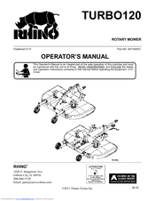 RHINO TURBO120 TURBO120 Operator's Manual