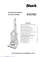 Shark S1215C Instruction Manual