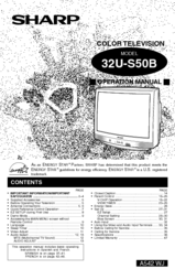 Sharp 32U-S50B Operation Manual