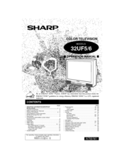 Sharp 32UF5 Operation Manual