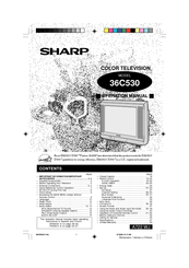 Sharp 36C530 Operation Manual