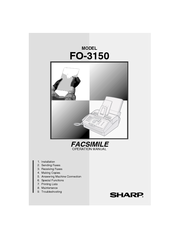 Sharp 3150 - FO B/W Laser Operation Manual