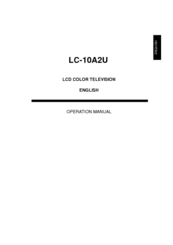 Sharp LC 10A2U Operation Manual
