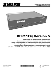 Shure DFR11EQ 5 Quick Reference Manual