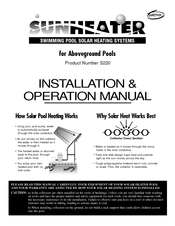 SmartPool S220 Installation And Operation Manual