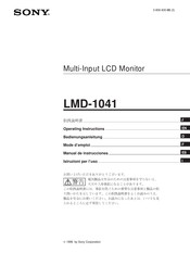 Sony LMD-1041 Operating Instructions Manual