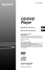 Sony DVP-NS45PS Operating Instructions Manual