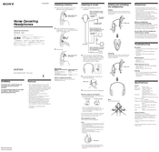 Sony NOISE CANCELLING MDR-NC5 Operating Instructions