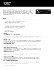 Sony MEX-DV1700U Specifications