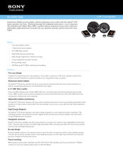 Sony XS-GTR1720S Specifications