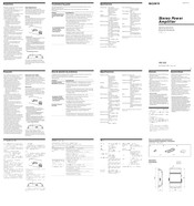 Sony XM-222 Operating Instructions