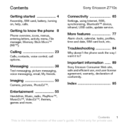 Sony Ericsson Z710c User Manual