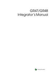 Sony Ericsson GR47/GR48 Integrator's Manual