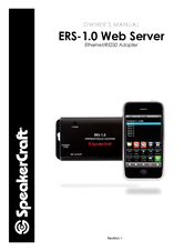 SpeakerCraft ERS-1.0 Web Server Owner's Manual