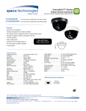 Speco INTENSIFIER3 CVC6246IHR Specifications